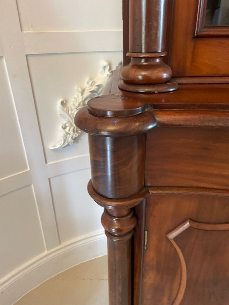 Quality Antique Victorian Mahogany Bookcase - Image 6